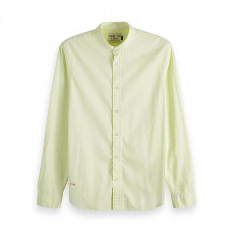Scotch & Soda Herren Langarmhemd Collarless Shirt 148894-2754 S Limoncello | S