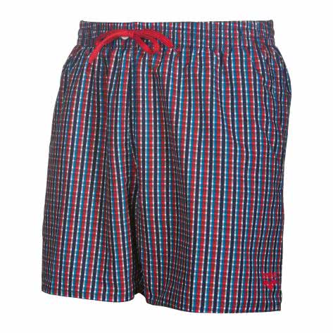 Arena Herren Badeshort Printed Small Checks 1B509-704 S Navy/Red | S