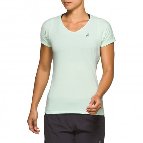 Asics Damen Laufshirt V-Neck SS Top 2012A981-300 XS Mint Tint | XS