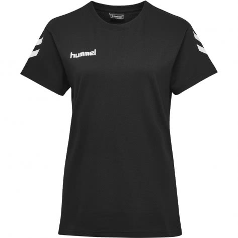 Hummel Damen T-Shirt Go Cotton T-Shirt Woman S/S 203440-2001 XS Black | XS
