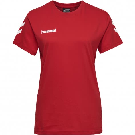 Hummel Damen T-Shirt Go Cotton T-Shirt Woman S/S 203440-3062 L True Red | L