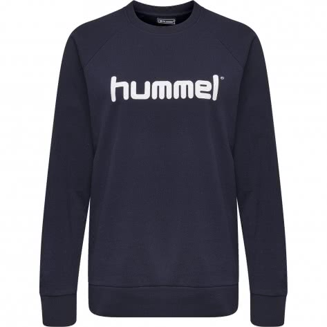 Hummel Damen Pullover Go Cotton Logo Sweatshirt Woman 203519-7026 XXL Marine | XXL