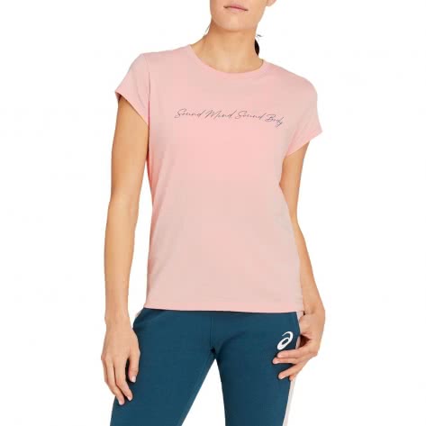 Asics Damen T-Shirt SMSB Graphic Tee II 2032B757-701 L Ginger Peach | L