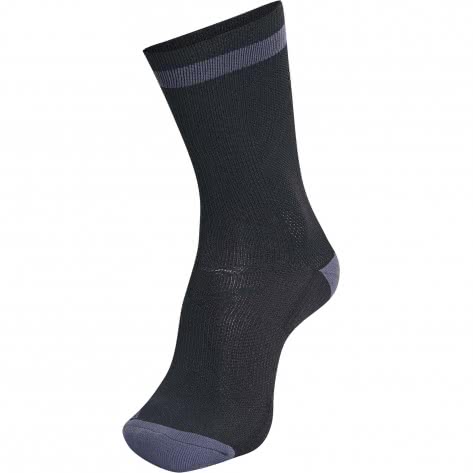 Hummel Sportsocken Elite Indoor Sock Low 204043-1006 27-30 Black/Asphalt | 27-30