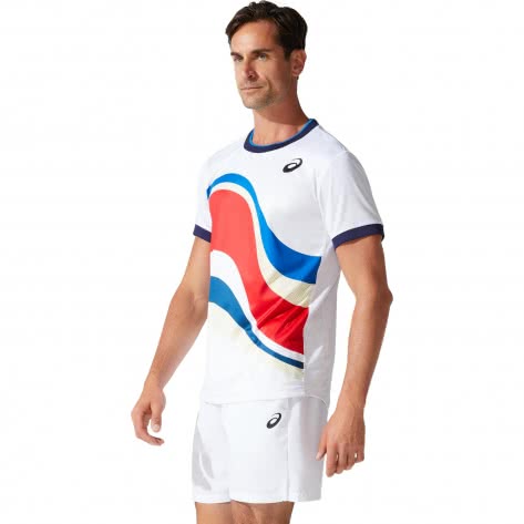 Asics Herren T-Shirt MATCH M GPX TEE 2041A133-100 S Brilliant White | S