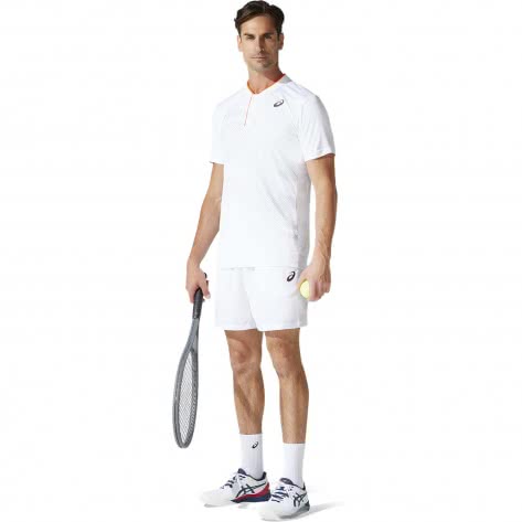 Asics Herren Tennis Polo Court M GPX 2041A139-100 S Brilliant White | S