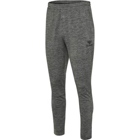 Hummel Herren Trainingshose Aston Tapered Pants 206490-2007 S Dark Grey Melange | S