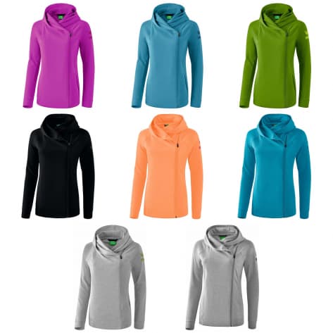 erima Damen Kapuzenjacke Essential Kapuzensweatjacke 