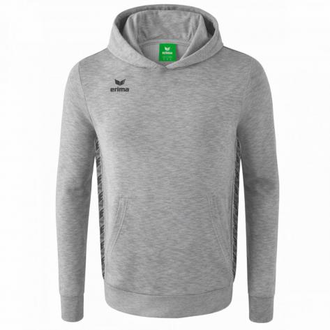 erima Kinder Kapuzenpullover Essential Team 2072210 164 Hellgrau Melange/Slate Grey | 164