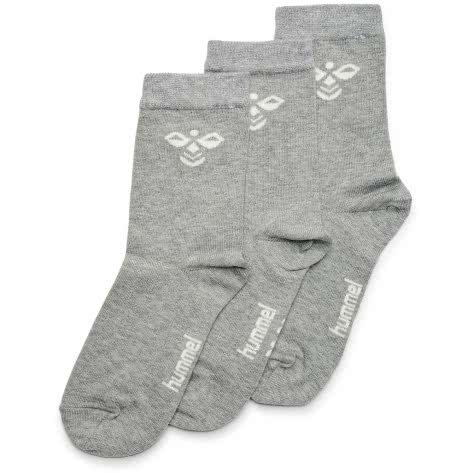 Hummel Kinder Socken Sutton 3-Pack Sock 207550-2006 28-31 Grey Melange | 28-31
