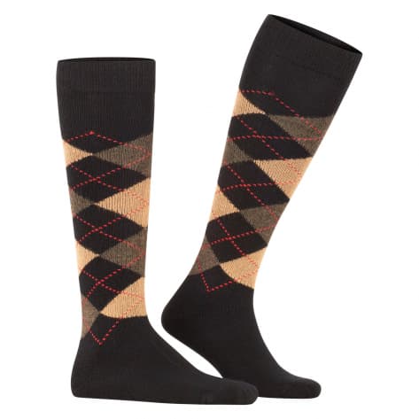 Burlington Herren Kniestrümpfe Preston 21713-3014 40-46 Black-Sahara | 40-46