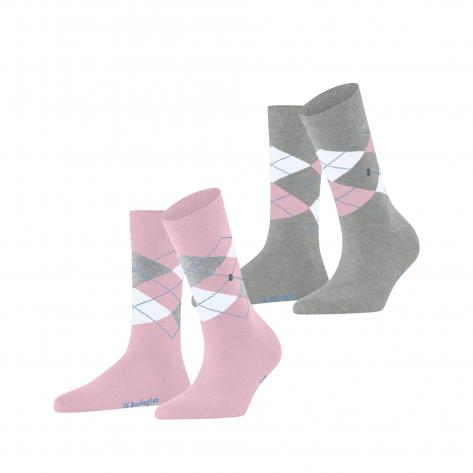Burlington Damen Socken Everyday Argyle SO 2-Pack 22012 
