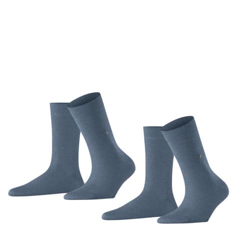 Burlington Damen Socken Everyday SO 2-Pack 22045-6660 36-41 Light Denim | 36-41