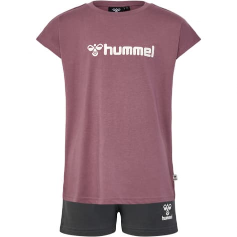 Hummel Mädchen Set hmlNova Shorts Set 221472-4085 176 Rose Brown | 176