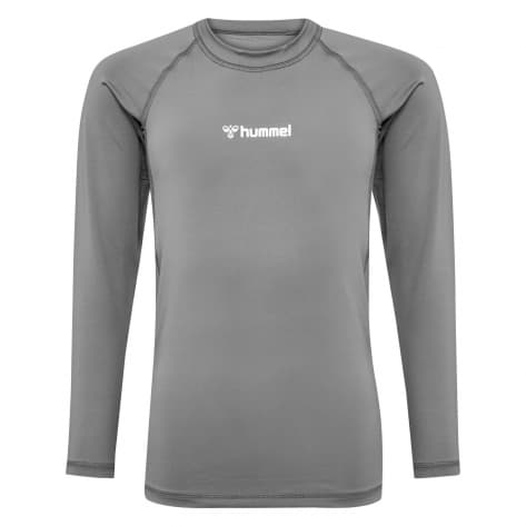 Hummel Kinder Langarm Shirt hmlBL PERFORMANCE TEE L/S 225512-2350 140 STEEL GRAY | 140