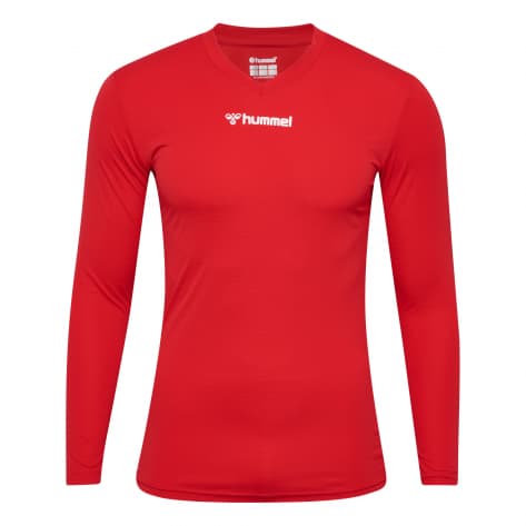 Hummel Herren Langarm Shirt hmlBL ESSENTIAL TEE L/S 225520-3062 3XL TRUE RED | 3XL