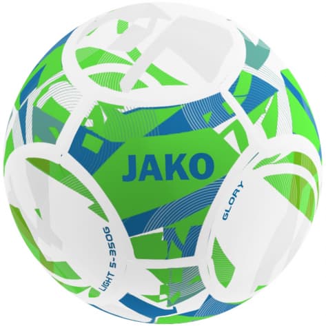 Jako Fussball Lightball Glory 2349-664 5 Weiß/Neongrün/Jako Blau | 5 (350g)
