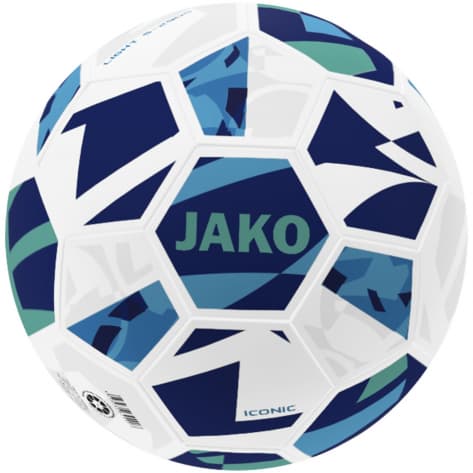 Jako Fussball Lightball Iconic 2373-672 5 Weiß/Navy/Mint | 5 (290g)