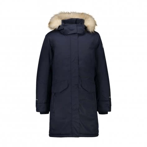 CMP Mädchen Mantel GIRL LONG JACKET SNAPS HOOD 30K1405-N950 98 Black Blue | 98