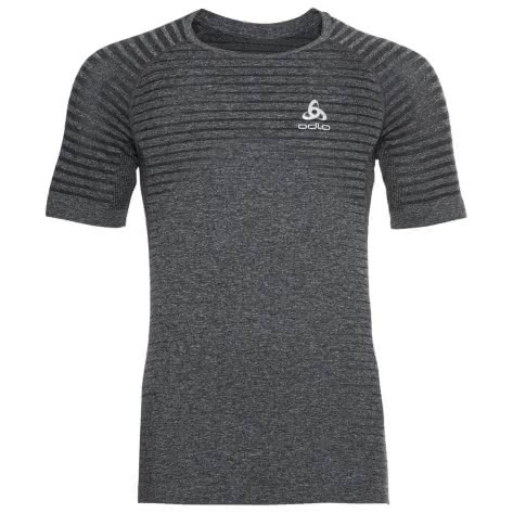 Odlo Herren Laufshirt Essential Seamless T-Shirt S/S Crew Neck 313492-15700 S Grey Melange | S
