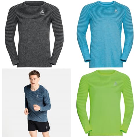 Odlo Herren Laufshirt Essential Seamless T-Shirt L/S Crew Neck 313502 