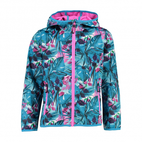 CMP Mädchen Softshelljacke G Fix Hood Jacket 31A5455-02ZL 164 Hawaian-Purple Fluo | 164