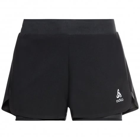 Odlo Damen Laufshort Zeroweight 3 Inch 2-in-1 Shorts 322561-15000 XL Black | XL