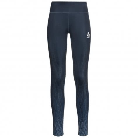 Odlo Damen Lauftight ZEROWEIGHT PRINT 322951-20592 XL Blue Wing Teal | XL