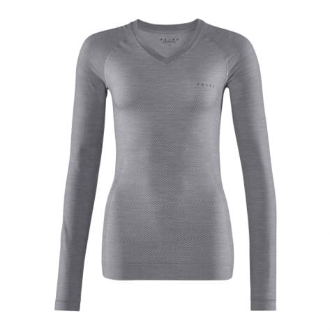 Falke Damen Langarmshirt Wool-Tech Light 33463-3757 XL Grey-Heather | XL