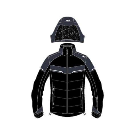 Мужская куртка с капюшоном на молнии CMP Herren Skijacke 33W0887
