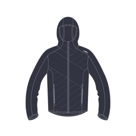 CMP Herren Kapuzenjacke Man Hybrid Jacket Fix Hood 34E7617 