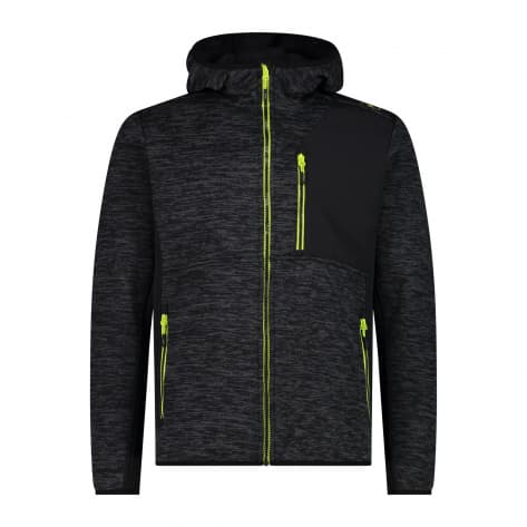 CMP Herren Fleecejacke Man Jacket Fix Hood 34H2697-U973 56 Nero Mel. | 56