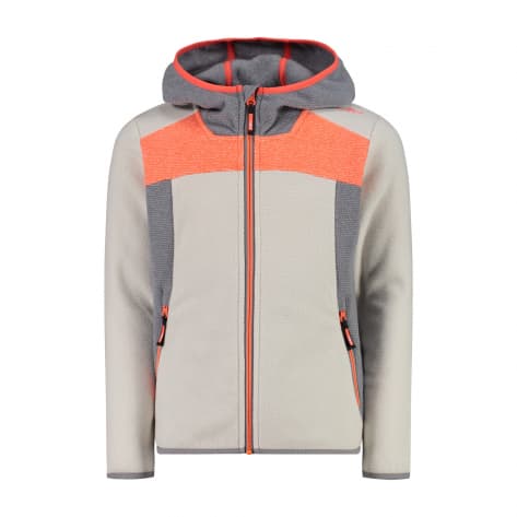 CMP Mädchen Fleecejacke KID G JACKET FIX HOOD 34H3405-A143 140 B.Co Gesso | 140