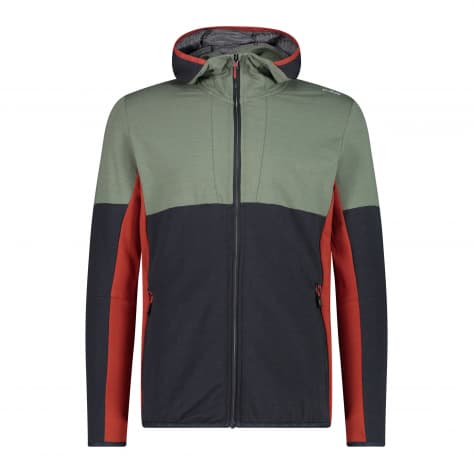 CMP Herren Fleecejacke MAN JACKET FIX HOOD 34L7647-55UR 56 Antracite-Salvia | 56