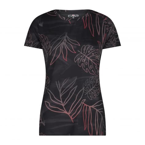 CMP Damen T-Shirt WOMAN T-SHIRT 34N6806-08ZR 34 Antracite-Nero | 34