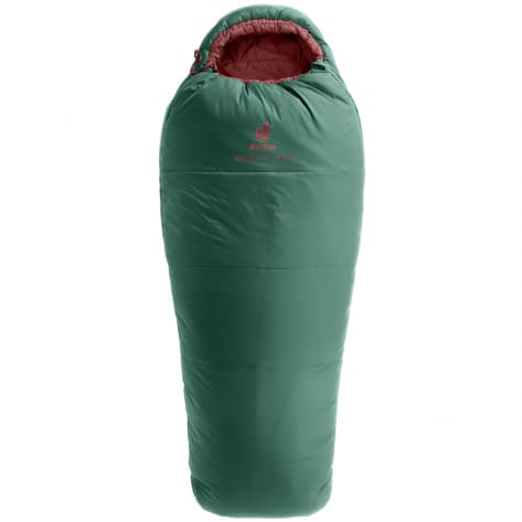 Deuter Kinder Schlafsack Starlight Pro 3720225-2507 Seagreen-Redwood | Reißverschluss links