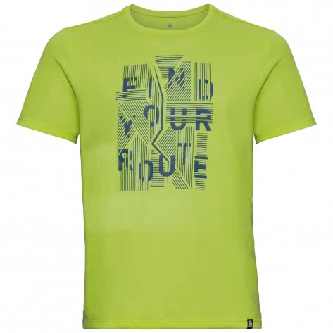 Odlo Herren T-Shirt Top Crew MILLENNIUM ELEMENT 392152-40279 S acid lime melange | S