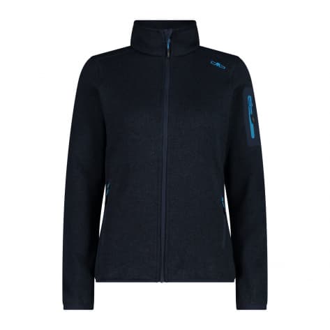 CMP Women's Knit Tech Mélange Fleece Jacket with Hood Woman Fix