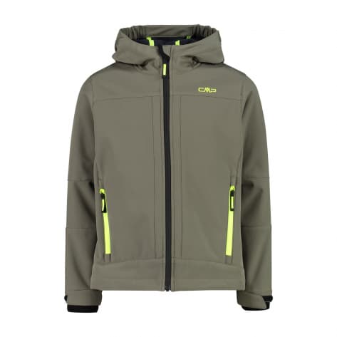 CMP Jungen Softshell Jacke Fix Hood 3A00094-E943 152 Olive | 152