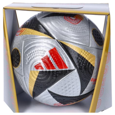 adidas Fussball EURO24 PRO F Fussballliebe IS7436 5 Silver Met./Gold Met./Black/Solar Red | 5