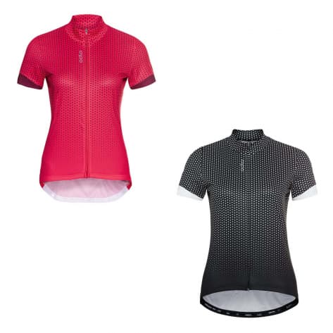 Odlo Damen Radtrikot Stand-up collar s/s full zip Essential 411951 