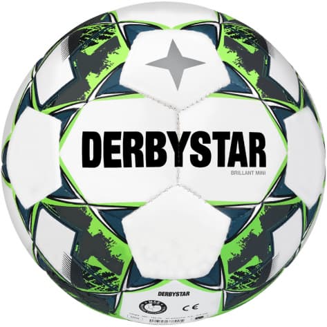 Derbystar Miniball Brilliant Mini v23 4315000148 47cm Weiß/Grün/Türkis | 47cm