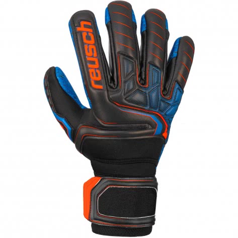 Reusch Herren Torwarthandschuhe Attrakt G3 Fusion Evolution 5070968-7083 10.5 Black/Shocking Orange/Blue | 10.5