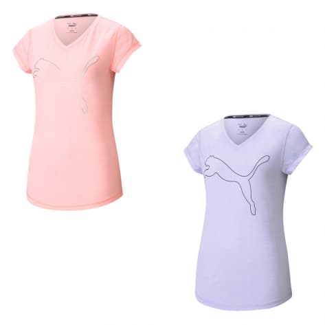 Puma Damen T-Shirt Train Favorite Heather Cat Tee 519526 