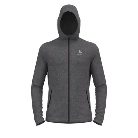 Odlo Herren Kapuzenjacke Mid layer hoody full zip TENCIA 542762-10734 L dark grey melange | L