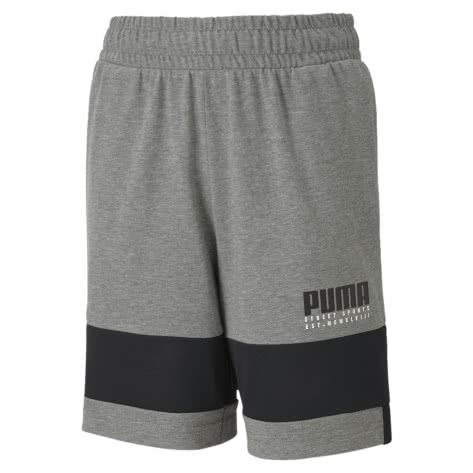 Puma Jungen Short Alpha Jersey Shorts B 581277-03 128 Medium Gray Heather | 128