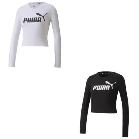 Puma Damen Langarmshirt ESS+ Logo LS Fitted Tee 583652 