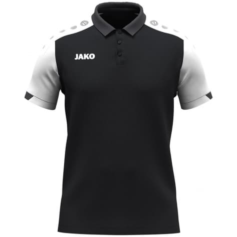 Jako Herren Polo Dynamic 6370-826 XXL Schwarz/Weiß/Anthrazit | XXL