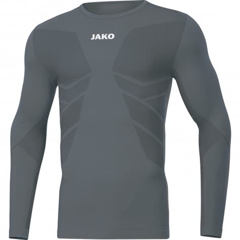 Jako Herren Longsleeve Comfort 2.0 6455-40 XXL Steingrau | XXL