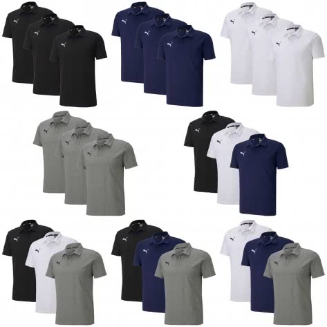 Puma Herren Poloshirt teamGOAL 23 Casuals Polo 3Pack 656579 